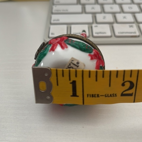 Vintage Midwest Of Cannon Falls Santa Claus In A Chimney Candy Jar Trinket - Picture 6 of 6